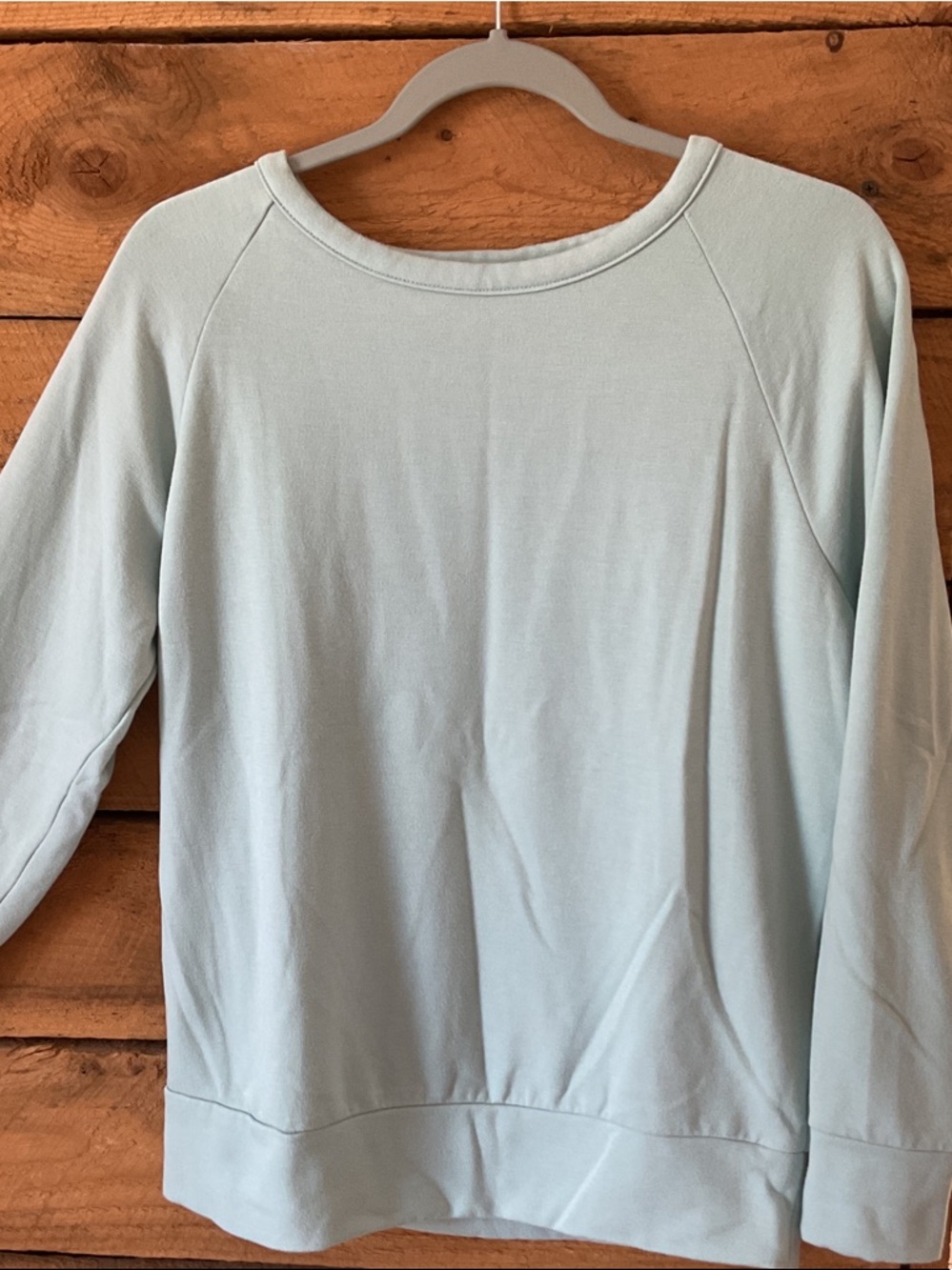 Eddie Bauer Pale Blue Women's Pullover Sweatshirt